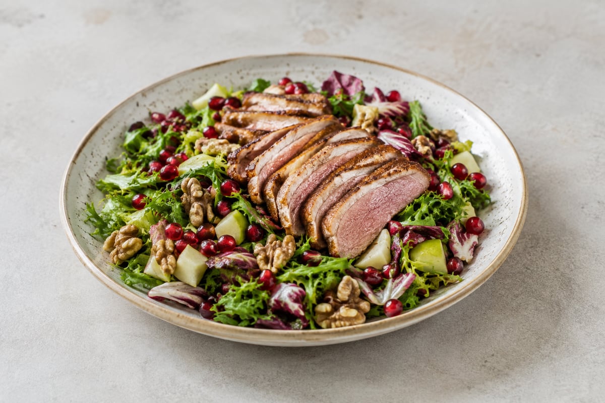 Andesalat med granatæble