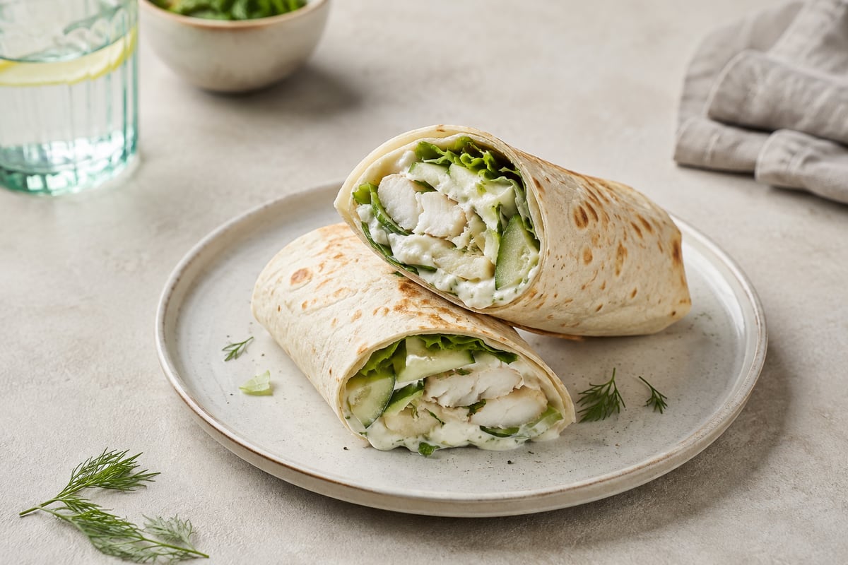 Fiskewrap med agurk