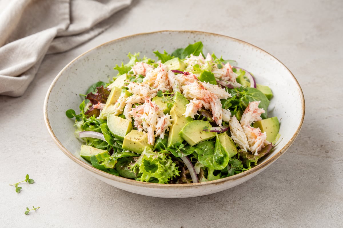 Krabbesalat med avocado