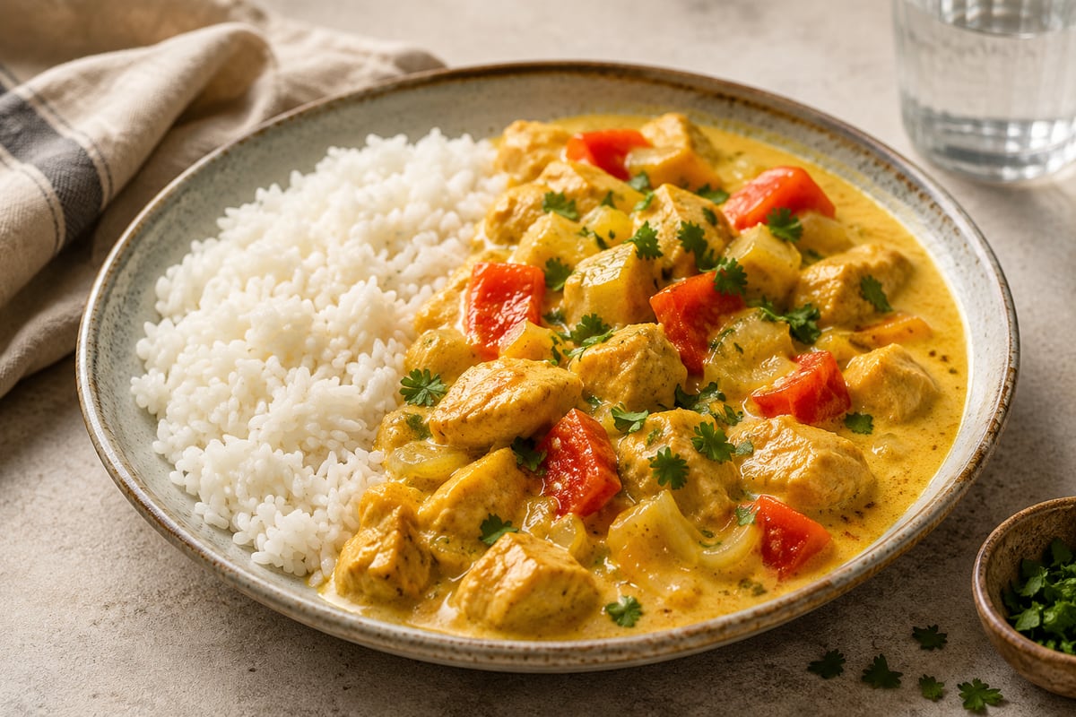 Kylling i karry med ris