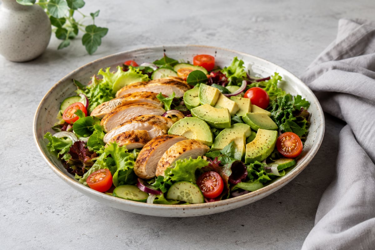 Kyllingesalat med avocado