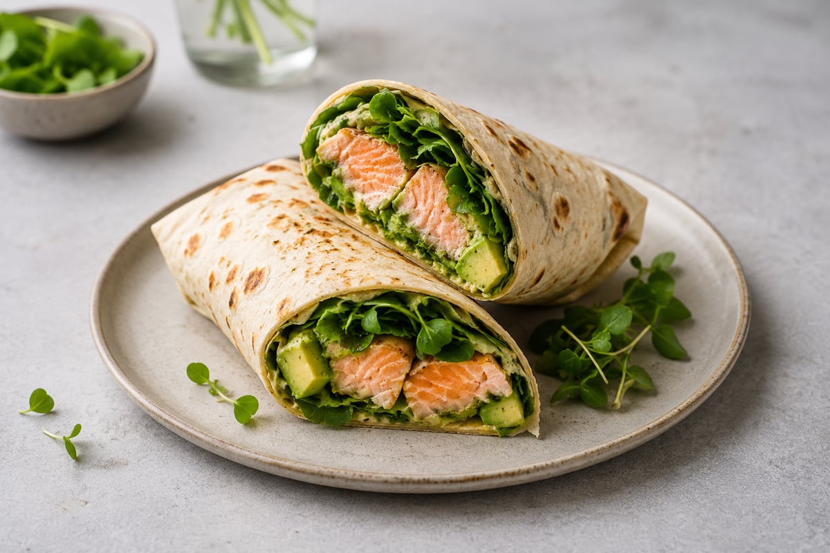 Lakswrap med avocado