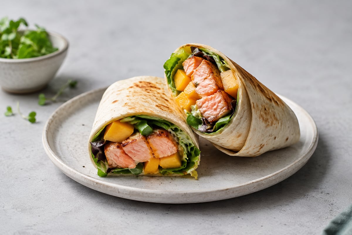 Lakswrap med mango
