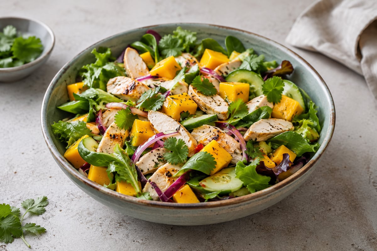 Mangosalat med kylling