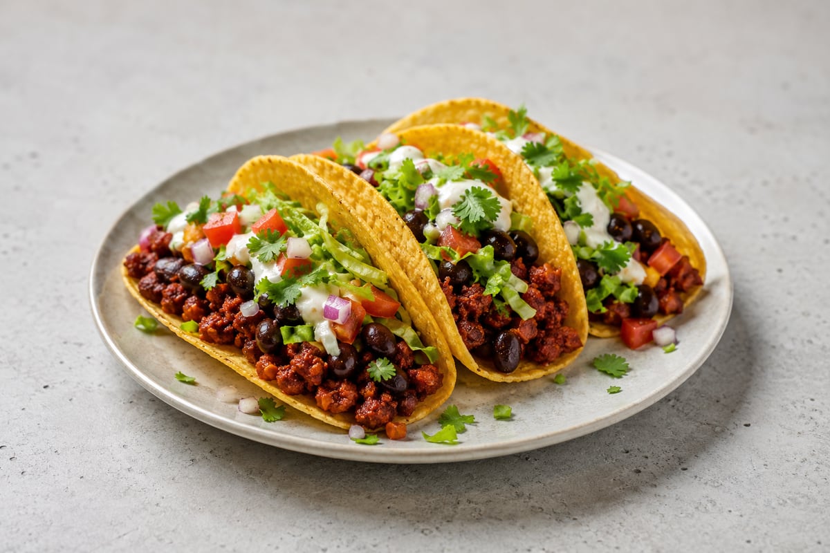 Taco med chorizo